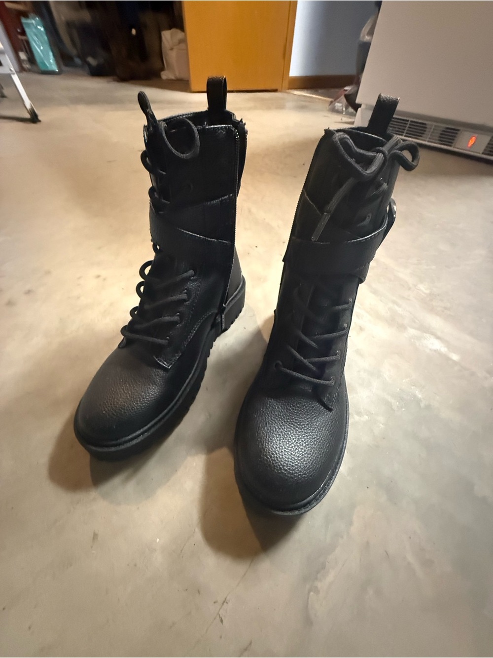 Guess Black Lug Sole Boots